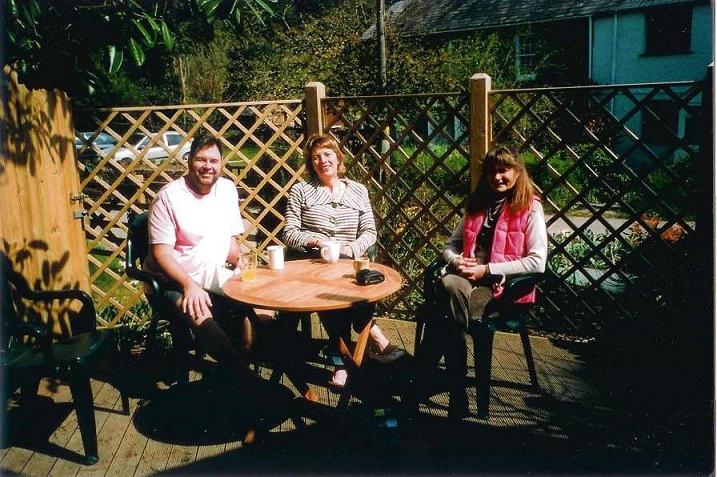 Tea on the sun deck, Spring 2008